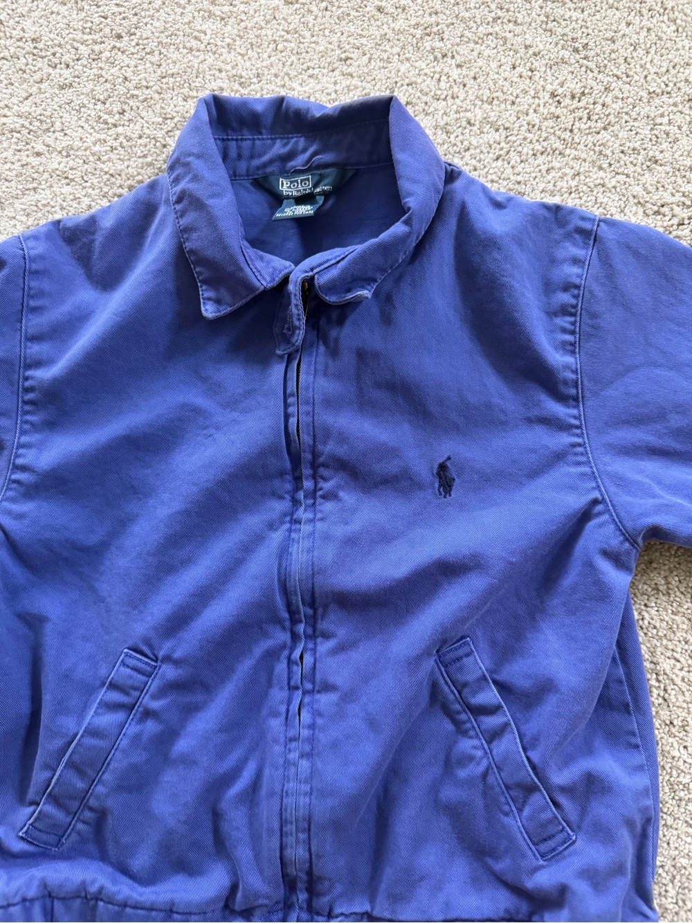 Polo Ralph Lauren Purple Zip-Front Harrington Jacket